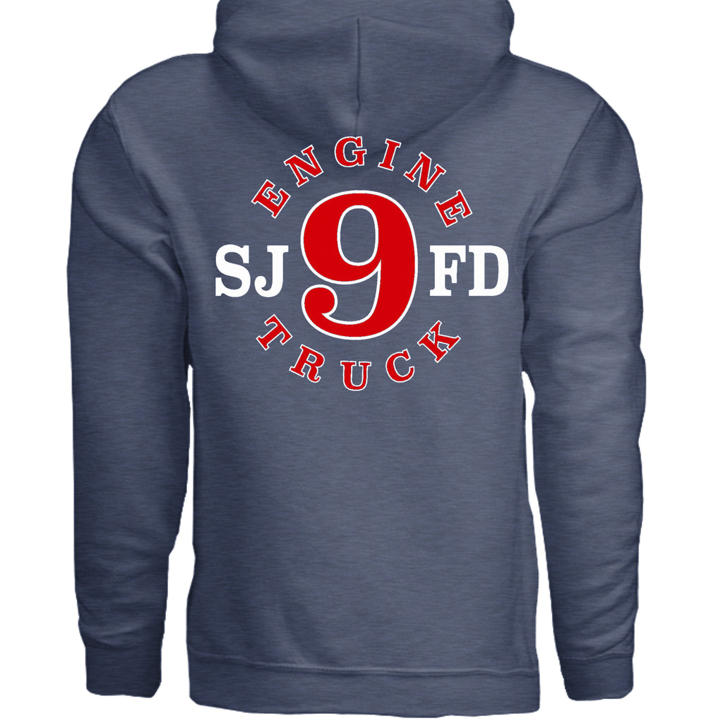 Heather Sport Dark Navy - G185 - BACK