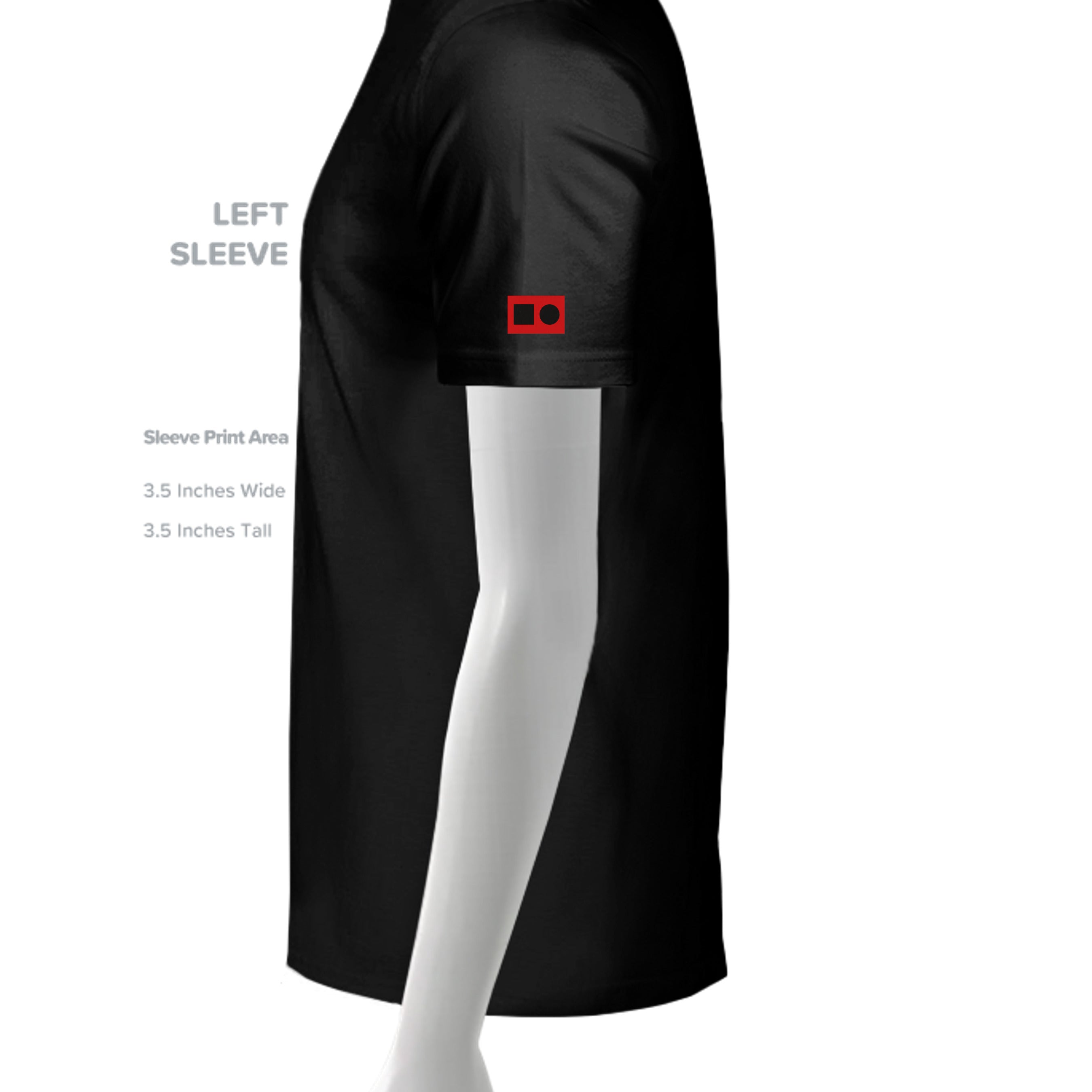 SLD BLK TRIBLEND - 3413C - SLEEVE_LEFT