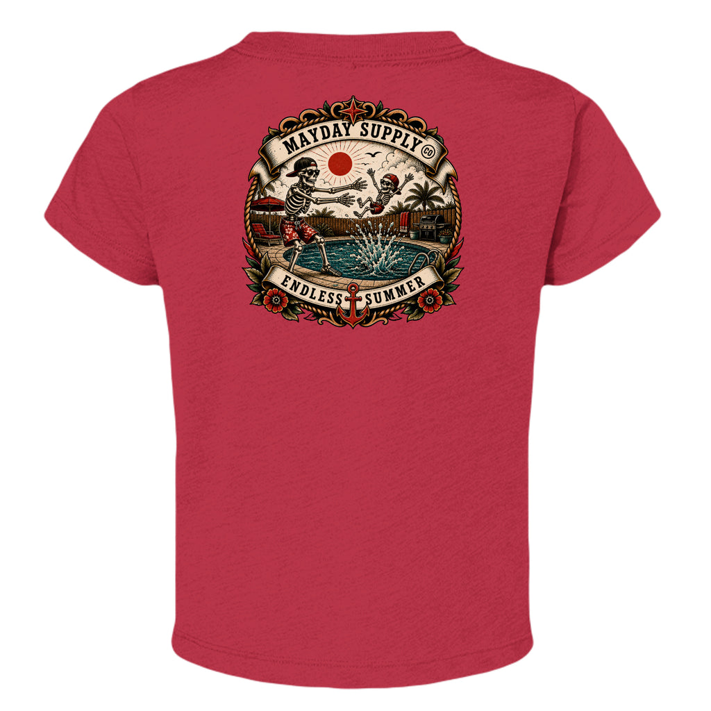 Red Triblend - 3413T - BACK