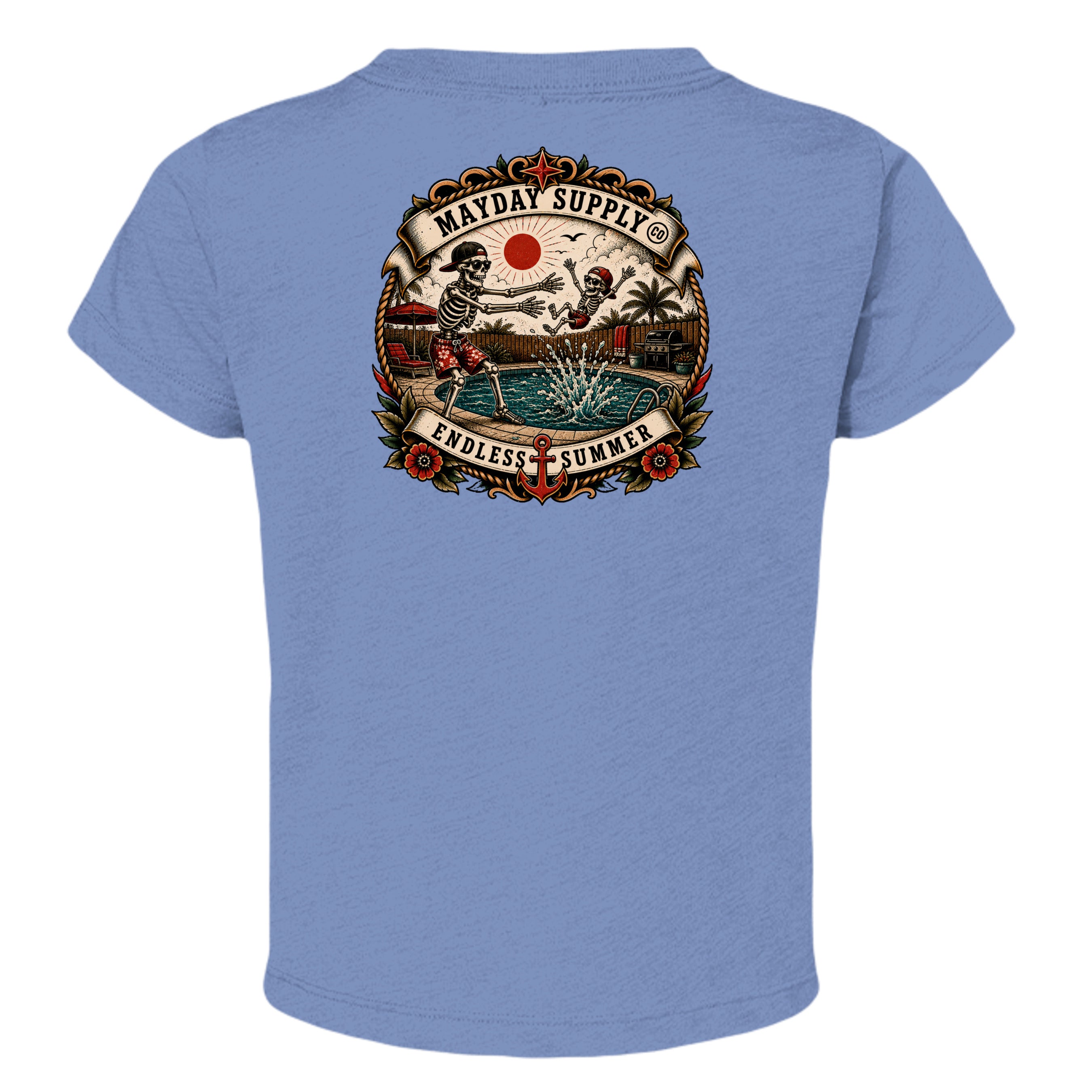 BLUE TRIBLEND - 3413T - BACK