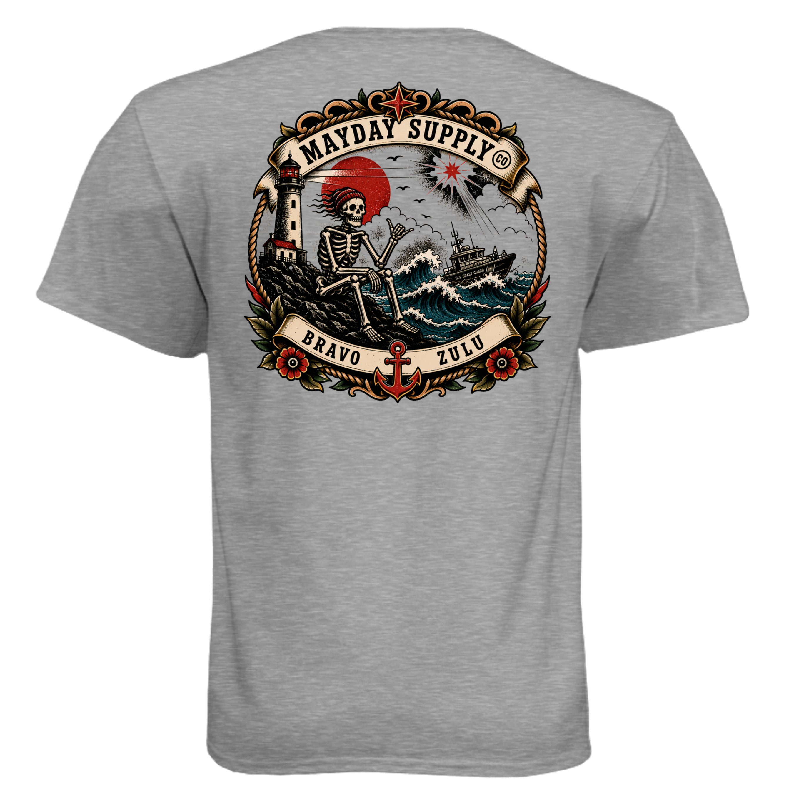 Dark Heather Grey (60/40) - N6210 - BACK